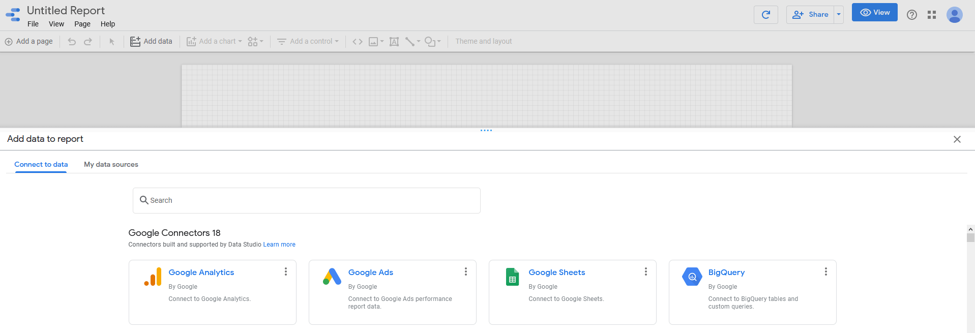 Data Studio Connector with Google Cloud