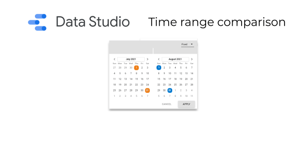 Time range comparing in Data Studio
